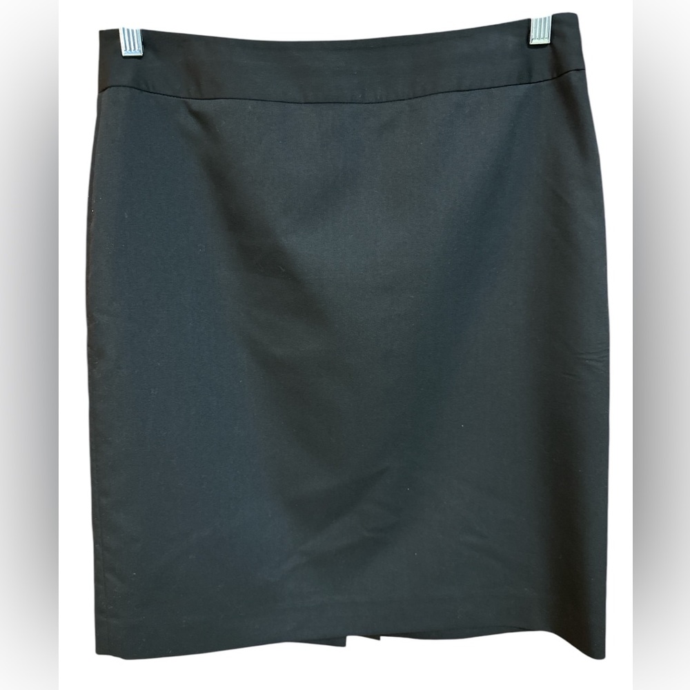 AK Anne Klein Stretch Black Dress Pencil Skirt Polyester and Rayon Size 8